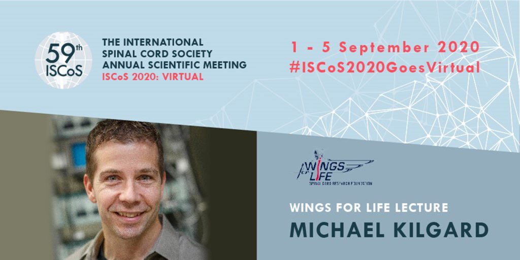 Dr. Michael Kilgard, Wings for Life lecturer at the 59th ISCoS Annual Scientific Meeting Goes VIRTUAL