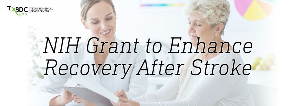 NIH Grant to Enhance Recovery After Stroke. A doctor shows a form to a patient