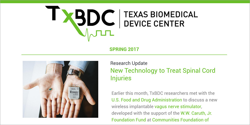 TxBDC Newsletter - Spring 2017